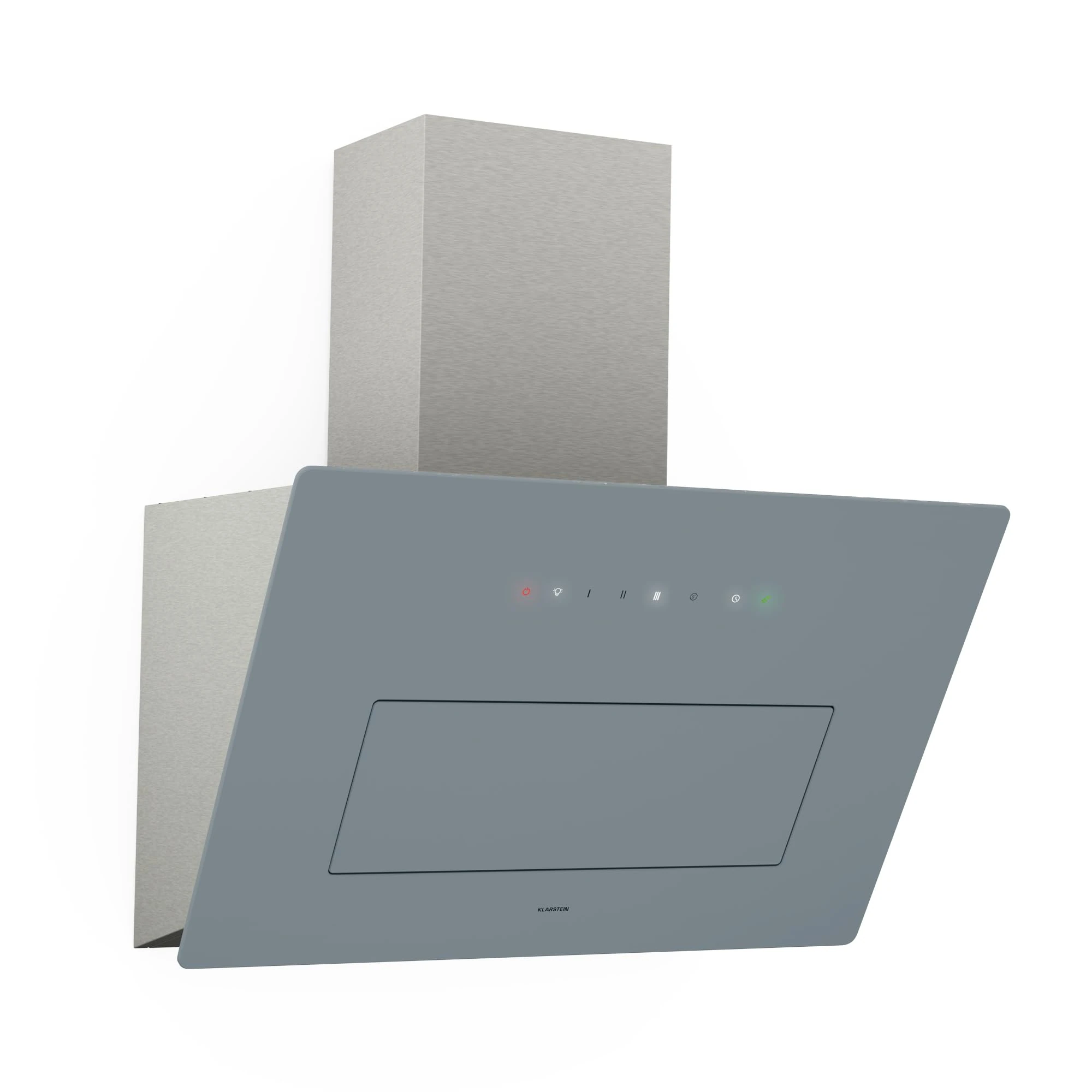 Klarstein SleekAir Cooker Hood - 60cm Extractor Hood, 686 m³/h Air Flow, A++ Energy Efficiency, Touch Control, LED Lighting 2700-6500K, Quiet Eco Home Function, Stainless Steel, Ducted & Recirculating