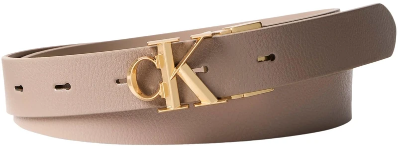 Calvin KleinWomen'sFacted Ck Buckle 25Mm ReV Adj M Lv04F7044GBelts, BROWN, 95