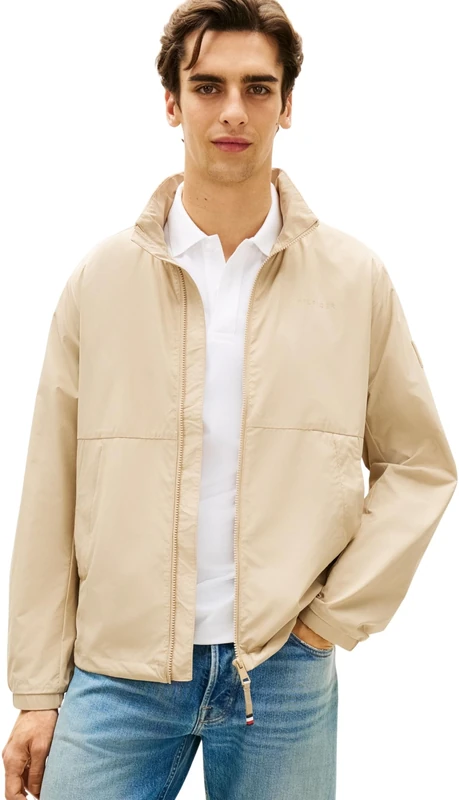 Tommy Hilfiger Men's Branded Blouson Mw0Mw39198 Other Jackets, KHAKI, XS