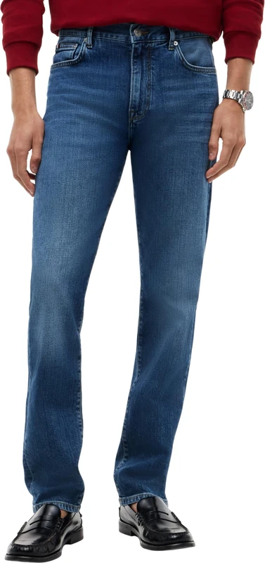 Tommy Hilfiger Men's Jeans Slim Denton Cobalt Blue Straight Fit, Blue (Cobalt Blue), 28W/32L