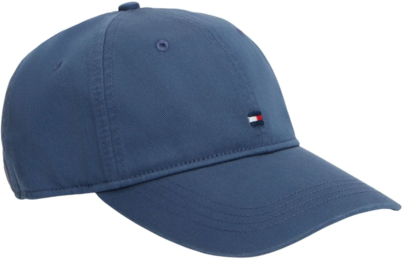 Tommy Hilfiger Men's Th Flag Soft 6 Panel Cap AM0AM14099 Cap, Blue, One Size - Image 1