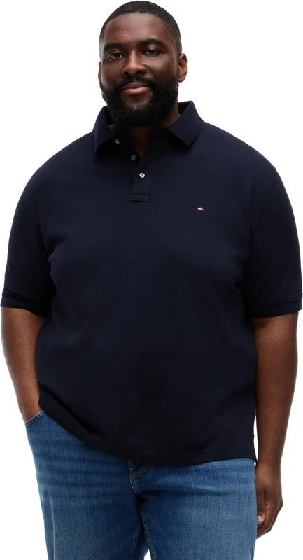 Tommy Hilfiger Men's Bt -1985 Regular Polo -B MW0MW44073 S/S Polo, Blue, 4XL