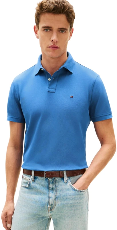 Tommy Hilfiger Men's 1985 Regular Polo MW0MW17770 S/S Polo, Blue, XXL