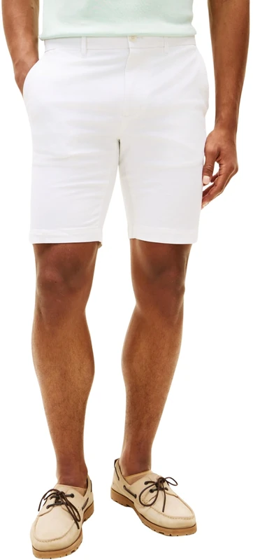 Tommy Hilfiger Men's Denton 9.5" Ess Twill MW0MW42351 Other Shorts, White, 34W