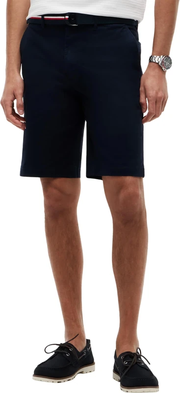 Tommy Hilfiger Men's Denton 9.5" Ess Twill W/Belt MW0MW42349 Other Shorts, Blue, 38W - Image 1