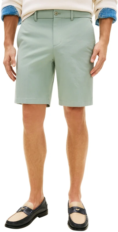 Tommy Hilfiger Men's Half Ewb Harlem Short Chino MW0MW42294 Chino Shorts, Grey, 36W