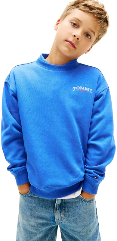 Tommy Hilfiger Boy's Monotype Graphic Sweatshirt KB0KB10255 Sweatshirts, BLUE (Empire Blue), 14 Years