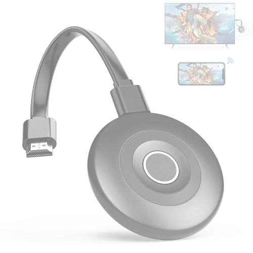 Wireless HDMI Dongle 4K Output, 2.4/5G WI-FI Wireless Airplay Adapter for TV, Dongle Support Miracast/DLNA/Airplay, Portable Receiver for Phone i-OS/Android/Windows/MacOS to HDTV/Monitor/Projector