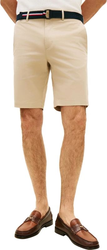 Tommy Hilfiger Men's Denton 9.5" Ess Twill W/Belt MW0MW42349 Other Shorts, Khaki, 32W