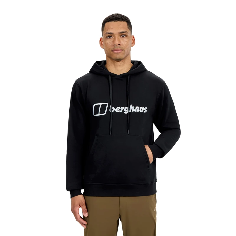Berghaus Men's Logo Hoodie Jacket, Black, XS