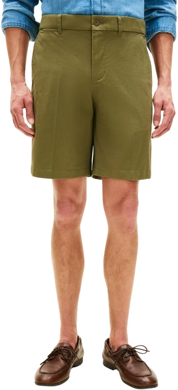 Tommy Hilfiger Men's Half Ewb Harlem Short Chino MW0MW42294 Chino Shorts, Green, 36W