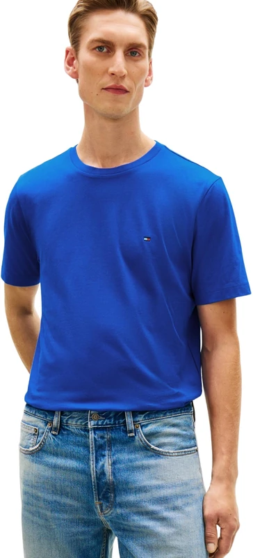 Tommy Hilfiger Men's Ess Seasonal Reg Fit Blue T-Shirt M
