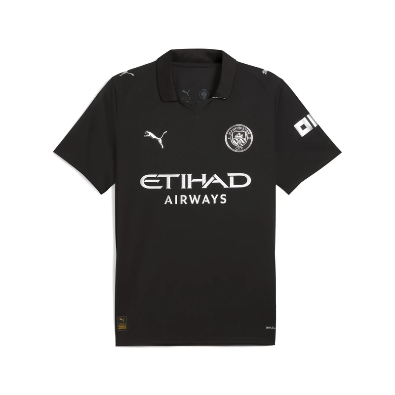 PUMA Manchester City FC Men's Away Jersey 25/26, Black (Black), 3XL