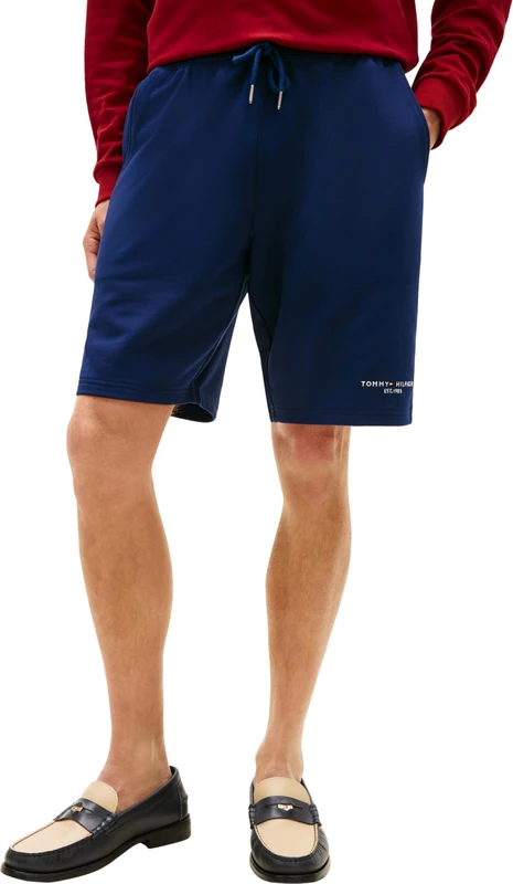 Tommy Hilfiger Men's Tommy Logo Sweatshort MW0MW43068 Sweatpants, Blue, XL