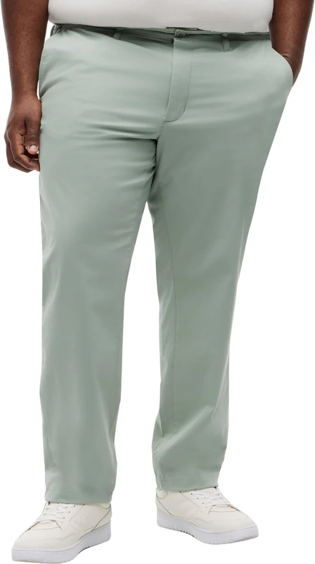 Tommy Hilfiger Men's Chinos Core Denton Essential Twill with Stretch, Turquoise (Minty Grey), 48W/34L
