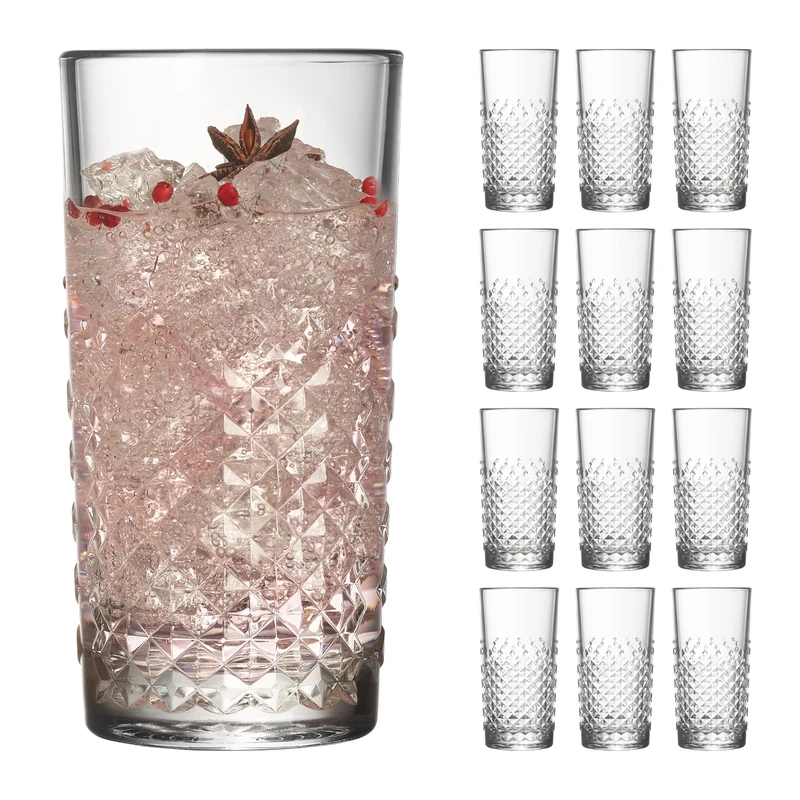 Libbey 70309 Ocular Set of 12 Drinking Glasses/Cocktail Glasses with 473 ml - Image 1