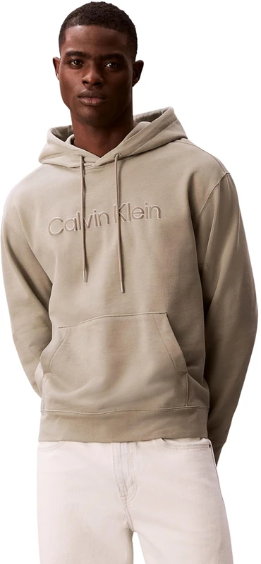 Calvin Klein Men's Ls Eu 350Terryhoodie LV04LF241G, BEIGE, XS