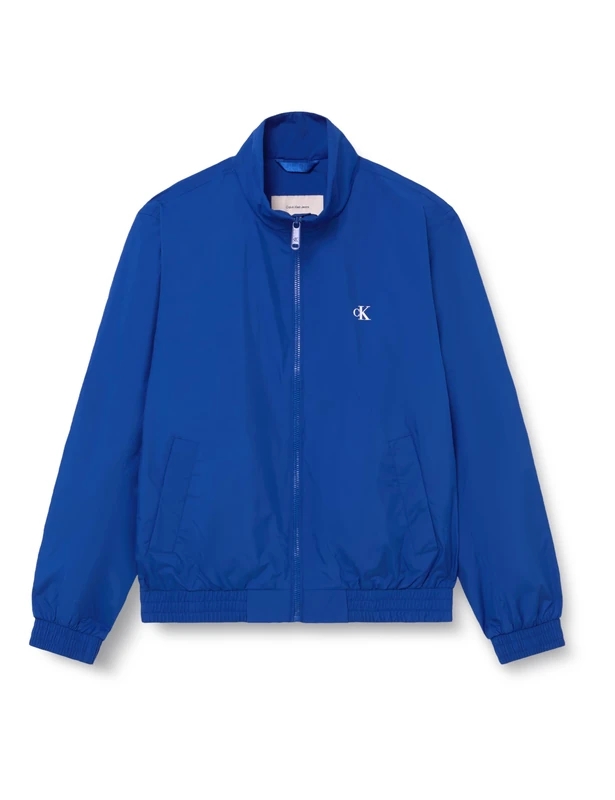 Calvin KleinMen'sLs Unfilled Nylon Harrington Jkt LV04RF520GJackets, BLUE, L
