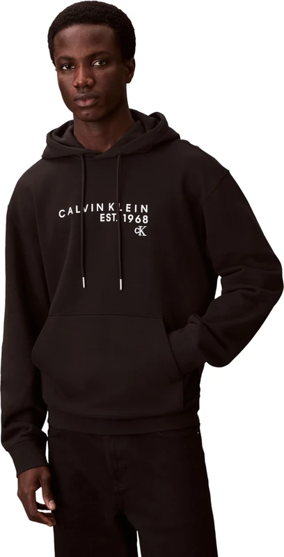 Calvin Klein Men's Eu 350Terry Calvin 1968 Graphic LV04RF232G Sweatshirts, BLACK, 3XL