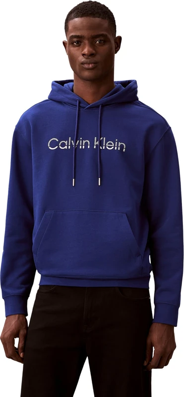 Calvin Klein Men's Ls Eu 350Terry Hoodie LV04LF242G, BLUE, 3XL - Image 1