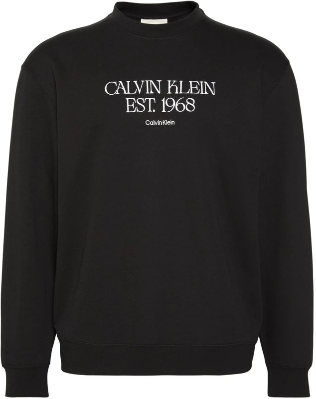 Calvin Klein Men's Eu 350Terry 1968 Nyc Graphic Cn LV04RF233G Sweatshirts, BLACK, XXL