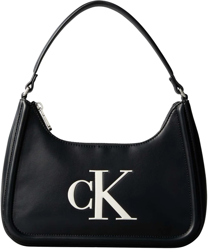 Calvin Klein Women's Bold Ck Small Shoulder Bag Lv04F3230G, BLACK, One Size