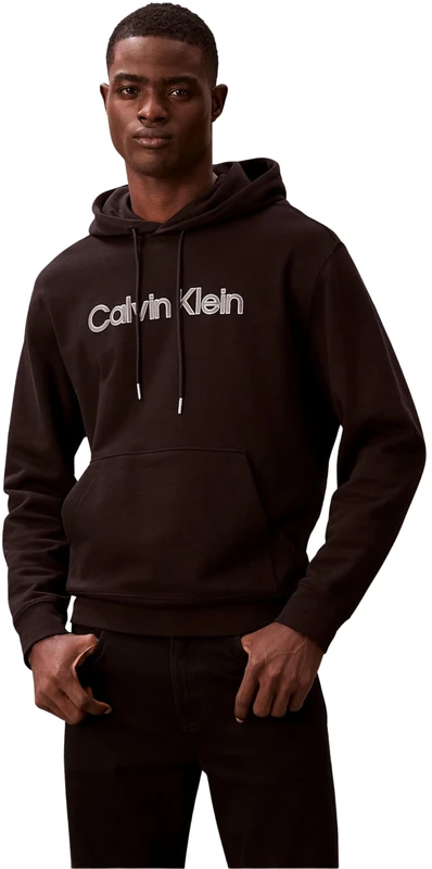 Calvin Klein Men's Ls Eu 350Terryhoodie LV04LF241G, BLACK, 3XL