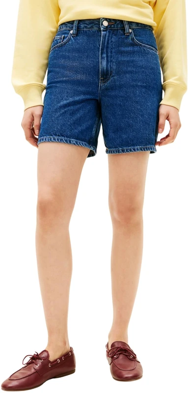 Tommy Hilfiger Women's DNM EMI Straight Short Rw WW0WW48598, Denim, 25W / Nil
