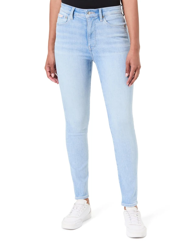 Calvin Klein Women's High Rise Skinny Watercourse LV047F701G Jeans, Blue, 32W / 34L