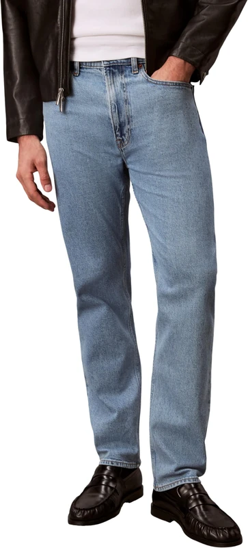 Calvin Klein Men's Standard Straight Adam Lt Stone LV04RF943G Jeans, Blue, 36W / 32L