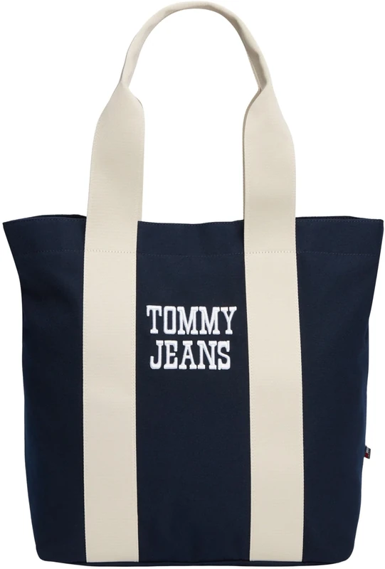 Tommy Jeans Men's TJM Bold Varsity Tote AM0AM14221, Blue (Dark Night Navy), One Size - Image 1
