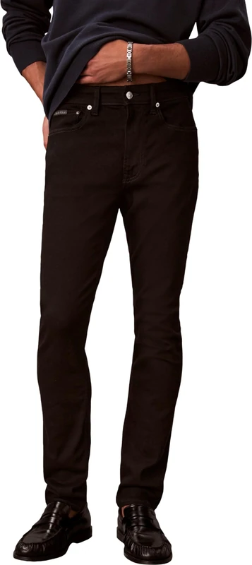 Calvin Klein Men Skinny Ck Classic Black Jean LV04RF737G Jeans, Black (CK Classic Black), 38W / 34L