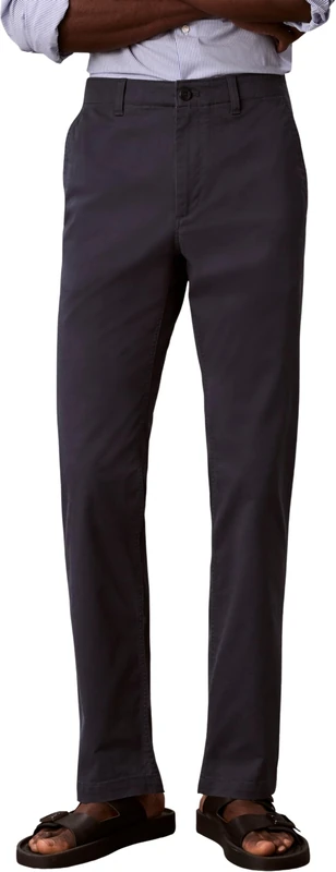 Calvin Klein Men’s Chinos Comfort Cotton Slim Fit, Blue (Ink), 36W/32L