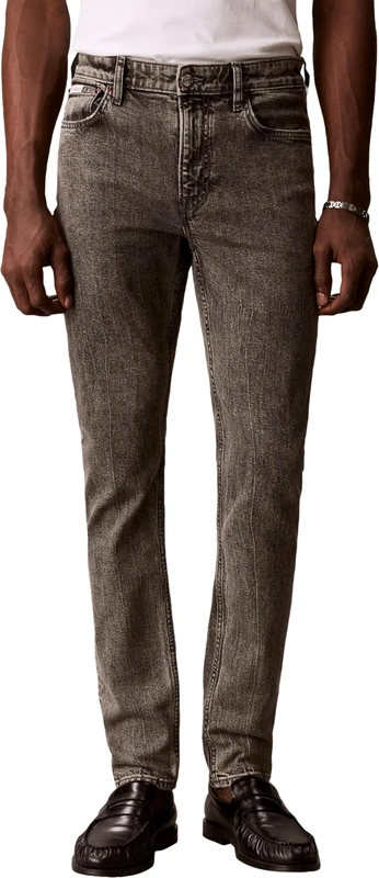 Calvin Klein Men’s Jeans Slim Oyster Grey Tapered Fit, Grey (Oyster Grey), 30W/32L - Image 1