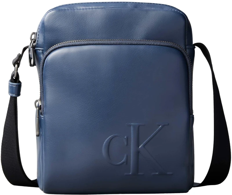 Calvin Klein Men's Bold Ck Pocket Reporter LV04D3368G, BLUE, One Size