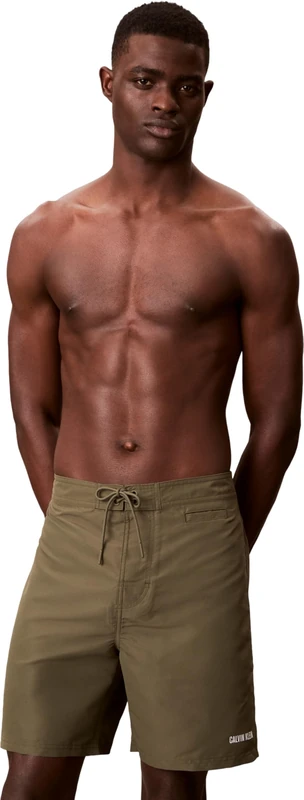 Calvin Klein Men Boardshort LV00N61049 Swim Bottoms, Beige (Brush Green), L