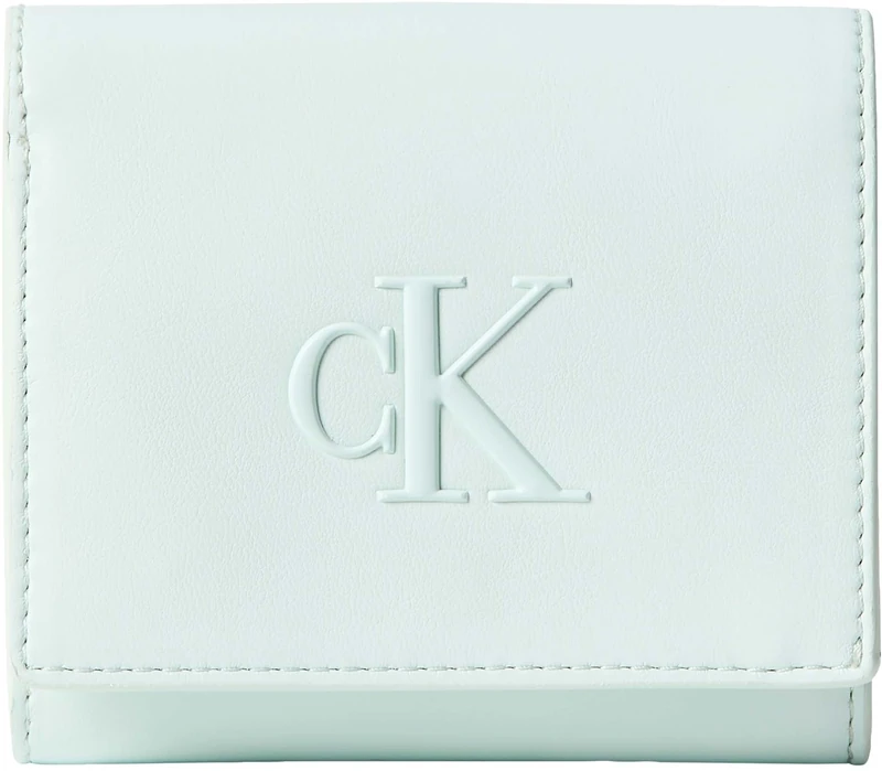 Calvin Klein Women's Bold Ck Medium Bifold LV04F1156G, Grey, One Size