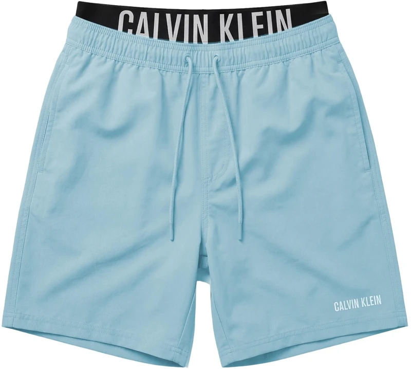Calvin Klein Men 5" Boxer Intense Power Lv00N61015 Swim Bottoms, Blue (Chilly Blue), 4XL - Image 1