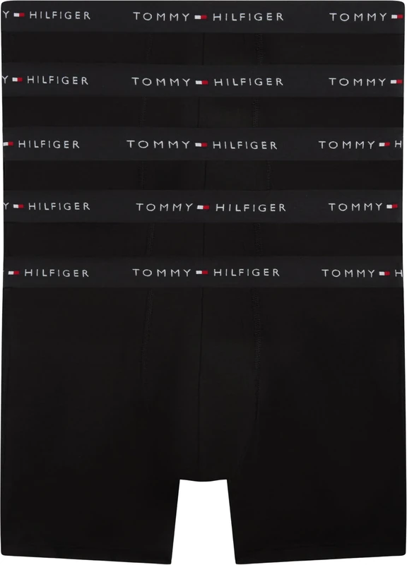 Tommy Hilfiger Men's 5P Boxer Brief Wb UM0UM03751 Boxer Brief, BLACK (Blk/Blk/Blk/Blk/Blk), M