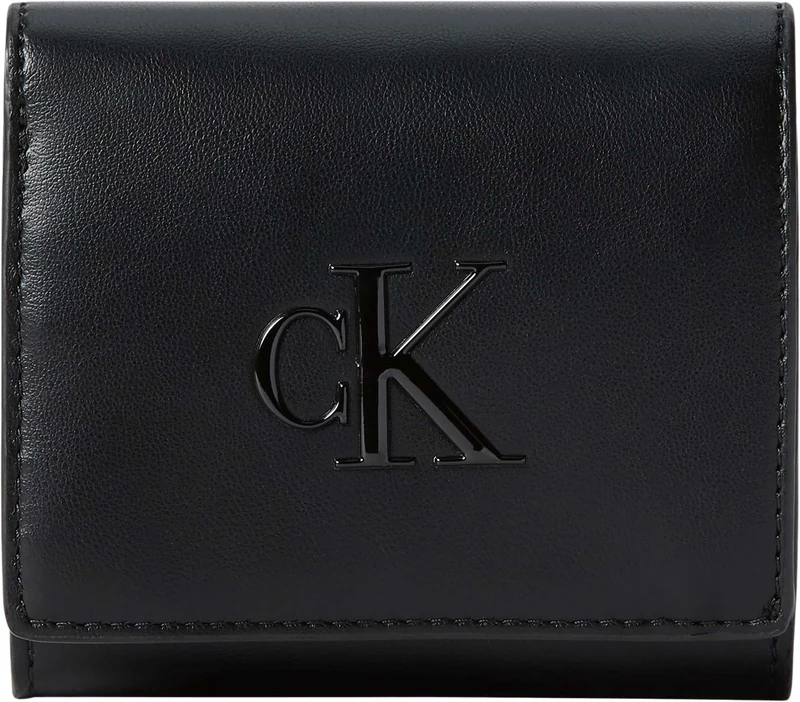 Calvin Klein Women's Bold Ck Medium Bifold LV04F1156G, Black, One Size - Image 1