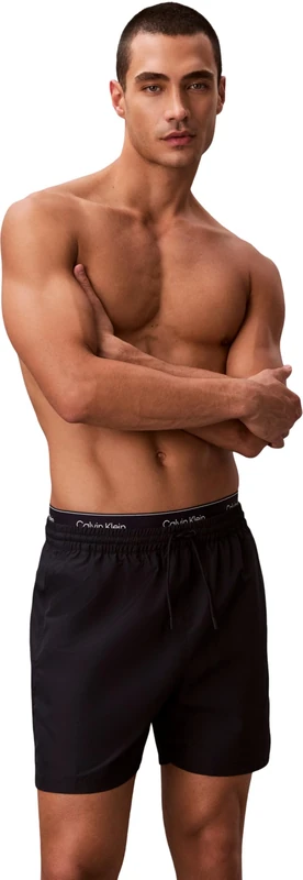 Calvin Klein Men Medium Drawstring LV00N61023 Swim Bottoms, Blue (Shoreline), M