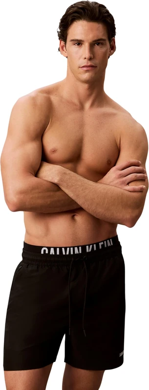 Calvin Klein Men 5" Boxer Intense Power Lv00N61015 Swim Bottoms, Black (Black), XXL