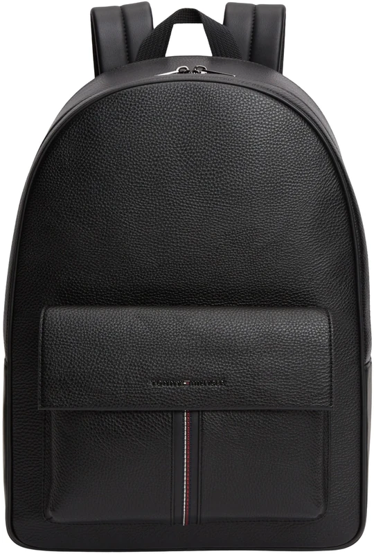 Tommy Hilfiger Men's Th Central Backpack AM0AM14165 Backpack, BLACK (Black), One Size