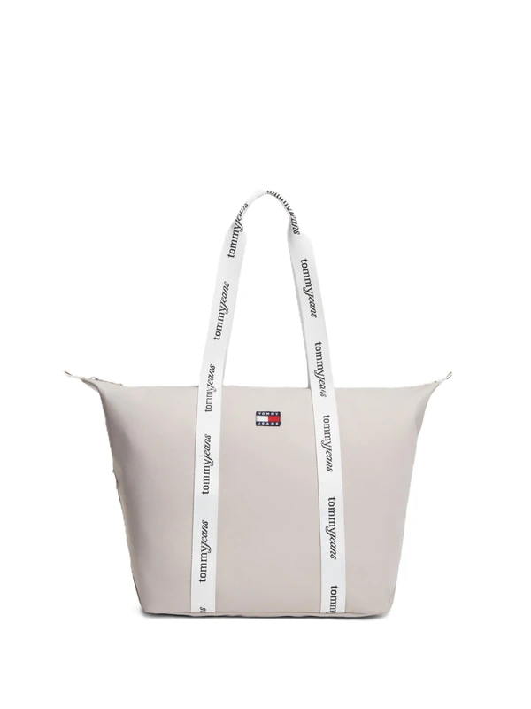 Tommy Jeans Women's Tjw Ess Daily Tote AW0AW18461, Beige (Stone), One Size