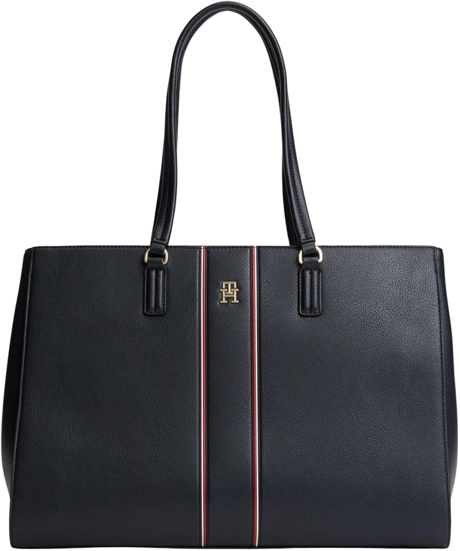 Tommy Hilfiger Women's Th Daily Tote Corp AW0AW18643 Tote, BLUE (Space Blue), One Size