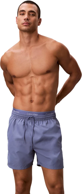 Calvin Klein Men Medium Drawstring LV00N61023 Swim Bottoms, Blue (Blue Tulip), XL
