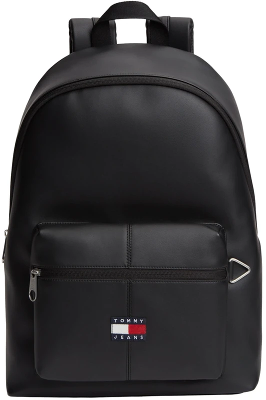 Tommy Jeans Men's TJM Ess Daily Pu Backpack AM0AM14290, Black (Black), One Size