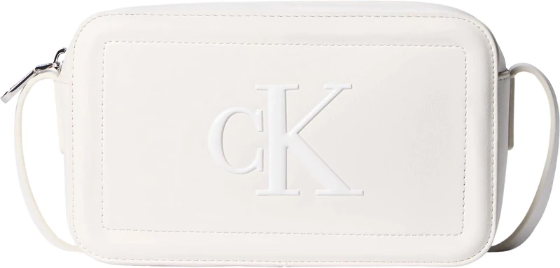 Calvin Klein Women's Bold Ck Camera Bag Lv04F3220G, WHITE, One Size