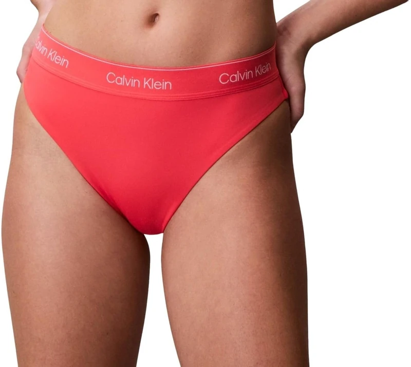 Calvin Klein Women Bikini LV00Q61132 Swim Bottoms, PINK (Punch Pink), XXL - Image 1