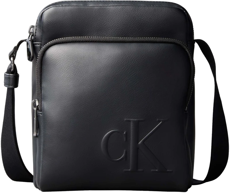 Calvin Klein Men's Bold Ck Pocket Reporter LV04D3368G, BLACK, One Size